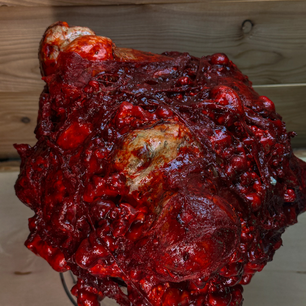 Tin Blood Bucket w/ Bones angle 3