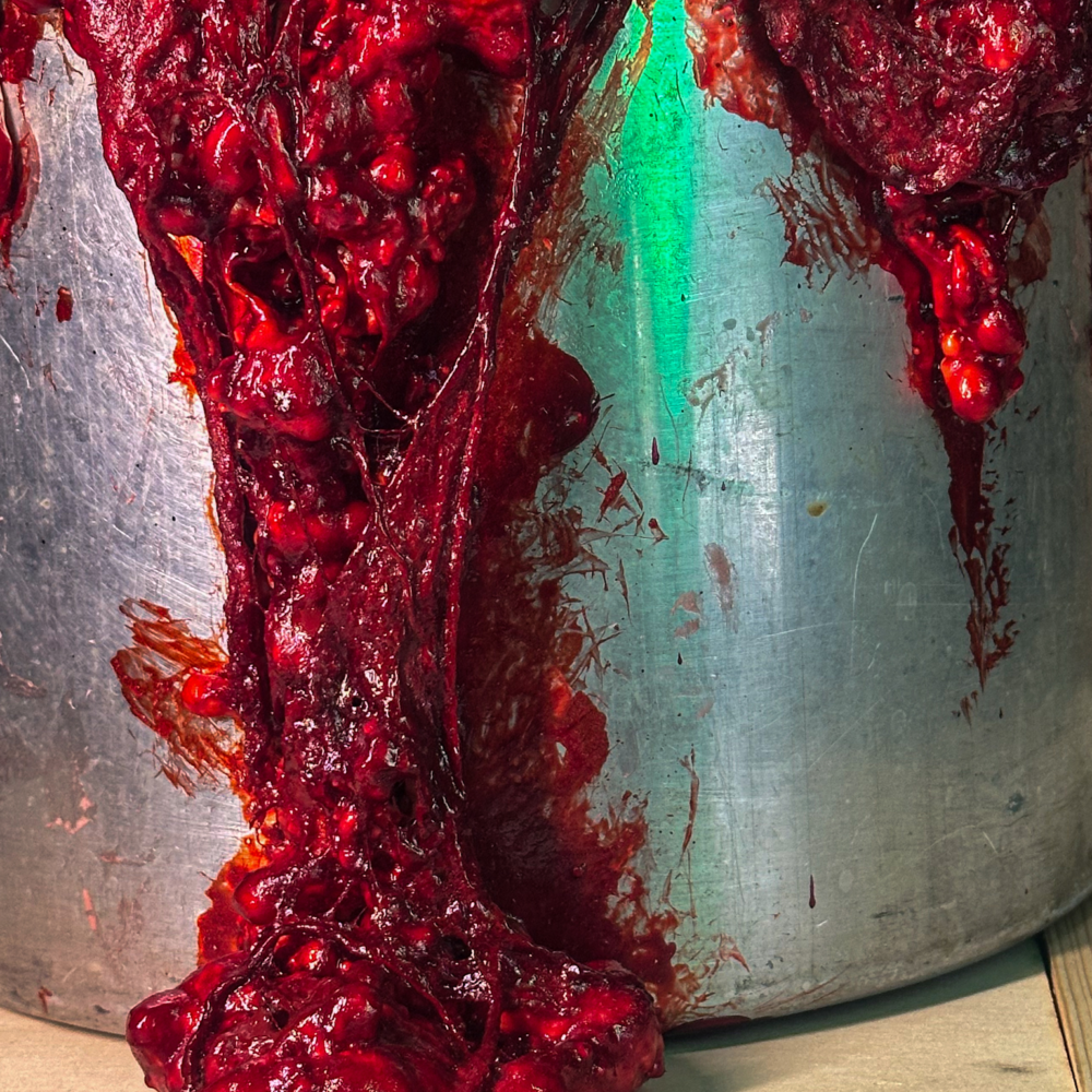 Cooking Pot Gore W/ Skull and Fingers angle 3