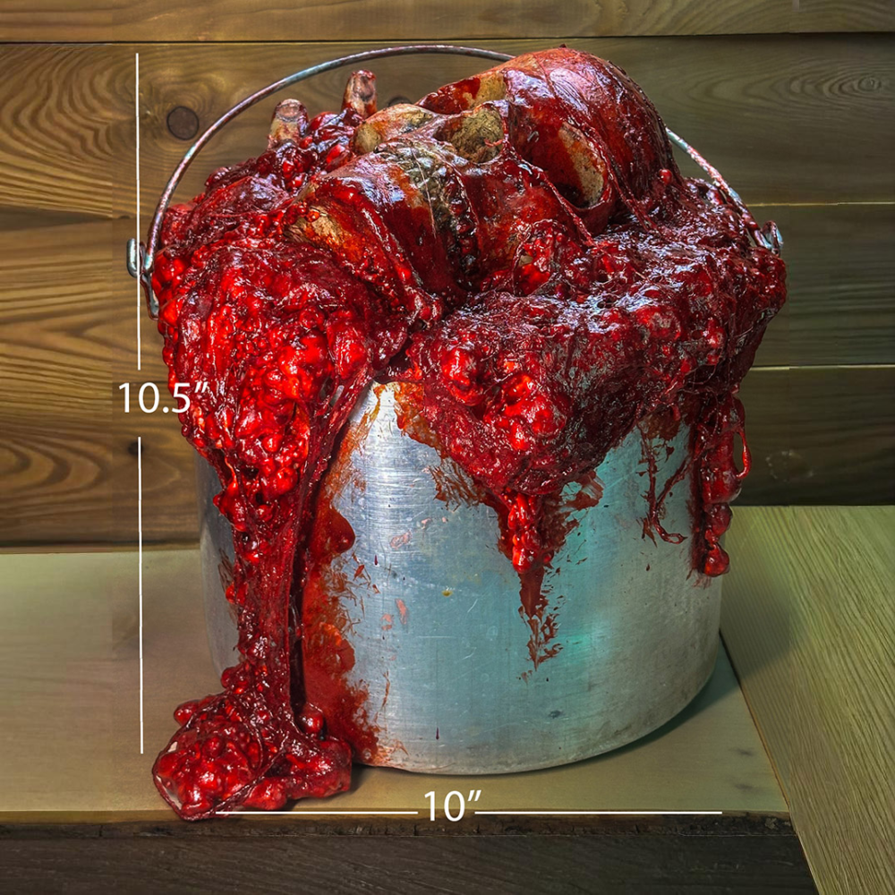 Cooking Pot Gore W/ Skull and Fingers angle 4
